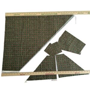 Retired Moda "Bundle Up" Christmas Fabric Remnants Bundle by Sandy Gervais 7pc